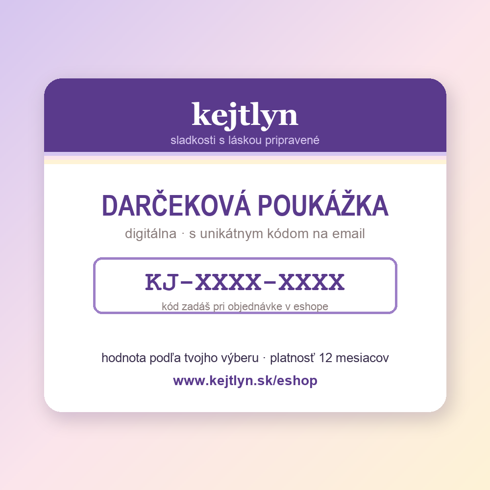 Darčeková poukážka (digitálna)